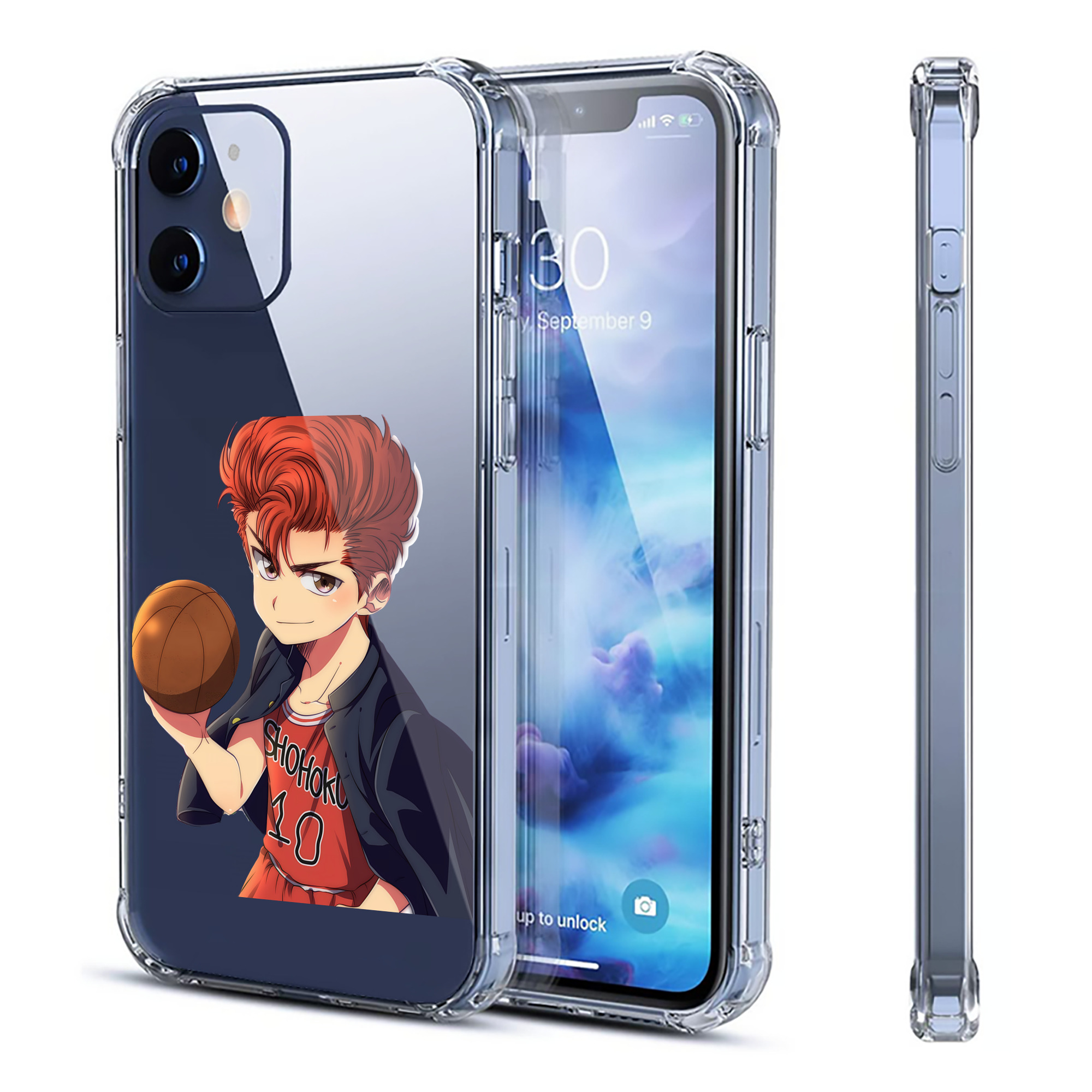 （画像用） SLAM DUNK／スラムダンク 【iPhone 12シリーズ対応】透明スマホケース（クリアソフトケース）